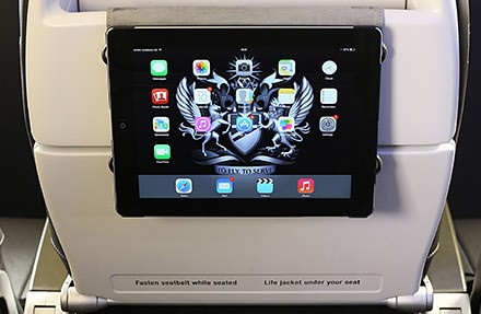 BA holders for tablet computers - Picture: British Airways
