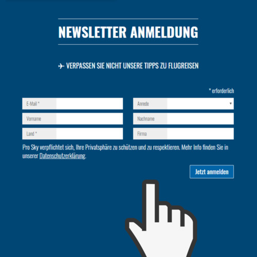 Jetzt zum Newsletter anmelden