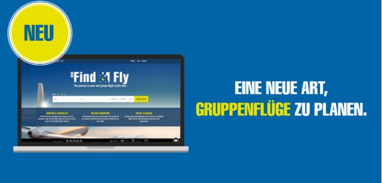 NEU: Die digitale Plattform für 100% aller Gruppenflüge