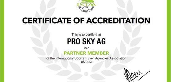 Pro Sky verlängert seine ISTAA Mitgliedschaft