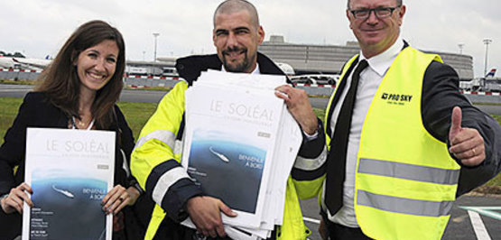 Pro Sky fliegt VIP-Gäste zur Taufe der Superyacht Le Soléal