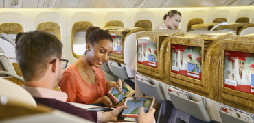 News: Bigger planes. Longer routes. And Emirates  has gone farther with in-flight entertainment, too. (2018-02-26)