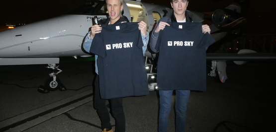 Picture of the month: Flying DJ duo in style!