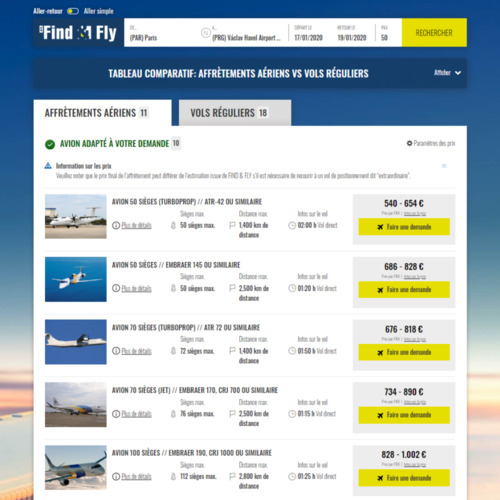 Obtenir des estimations de tarif