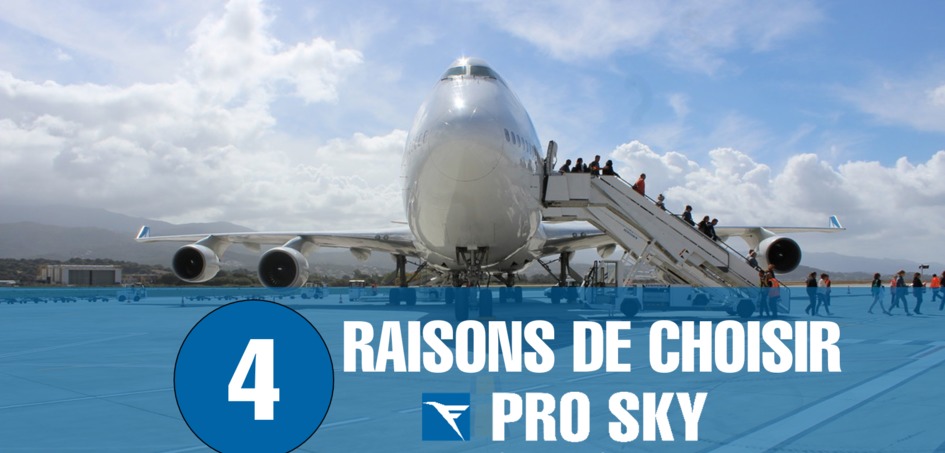 News: PRO SKY fait aussi du Vol Régulier - Voici 4 raisons de nous choisir !