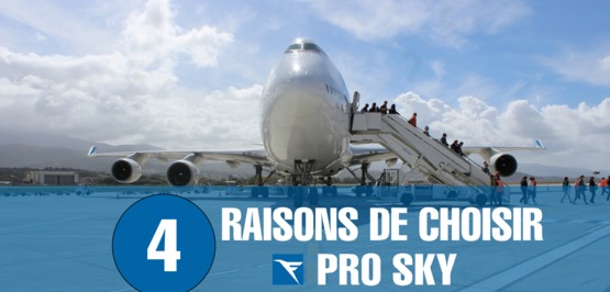 PRO SKY fait aussi du Vol Régulier - Voici 4 raisons de nous choisir !
